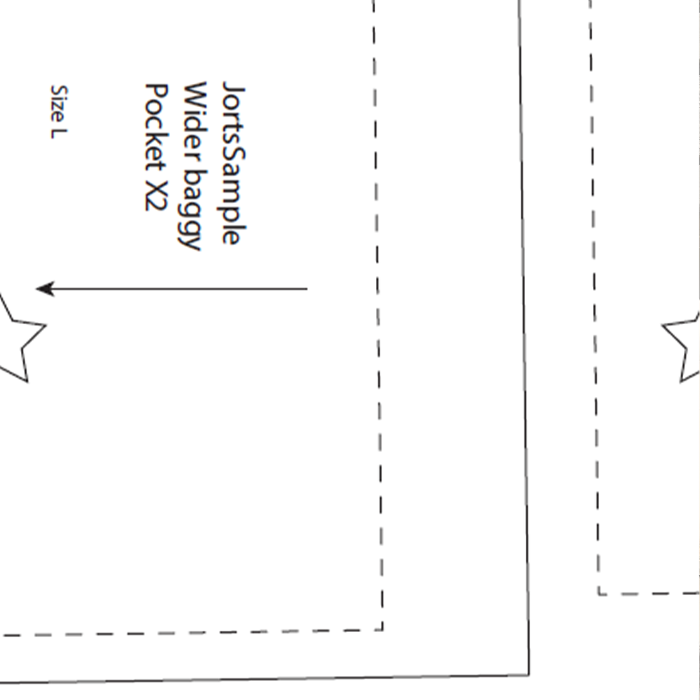 PDF Schnittmuster Baggy Jorts XS-XL
