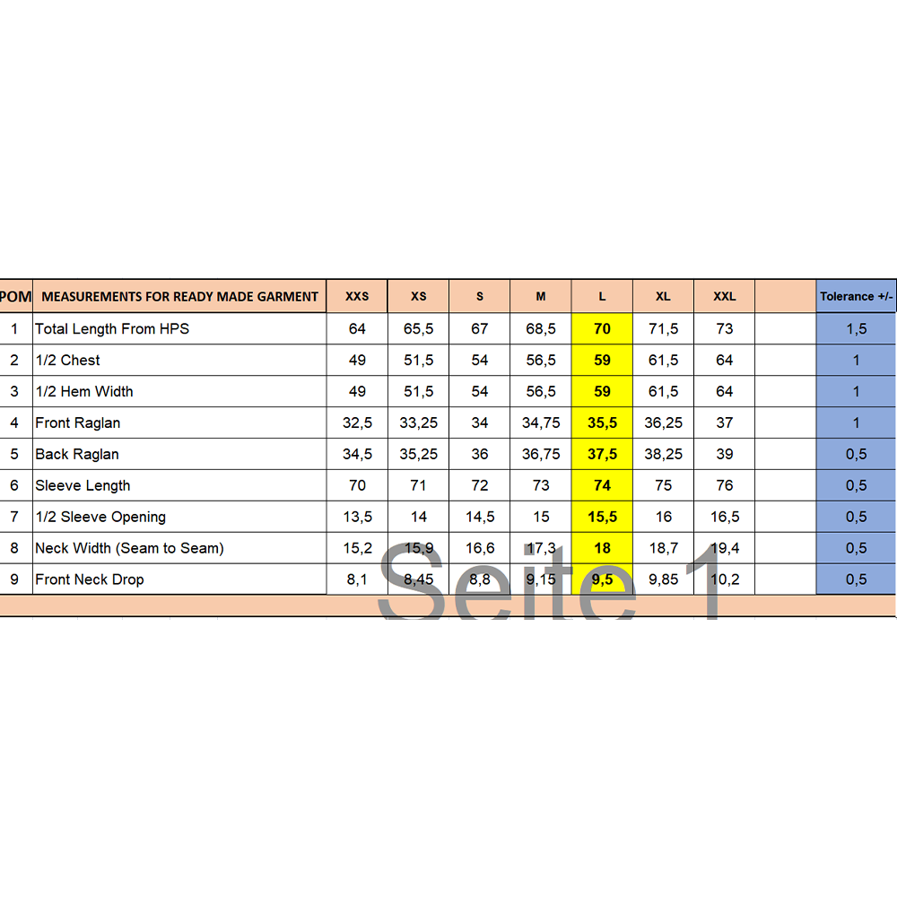 PDF Schnittmuster Raglan Longsleeve XXS-2XL | A4, A0 & US-Letter